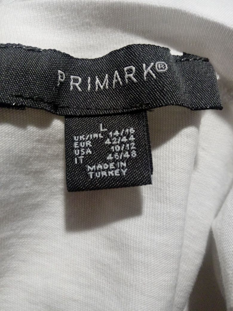 Biała bluzka w rozmiarze L; Primark