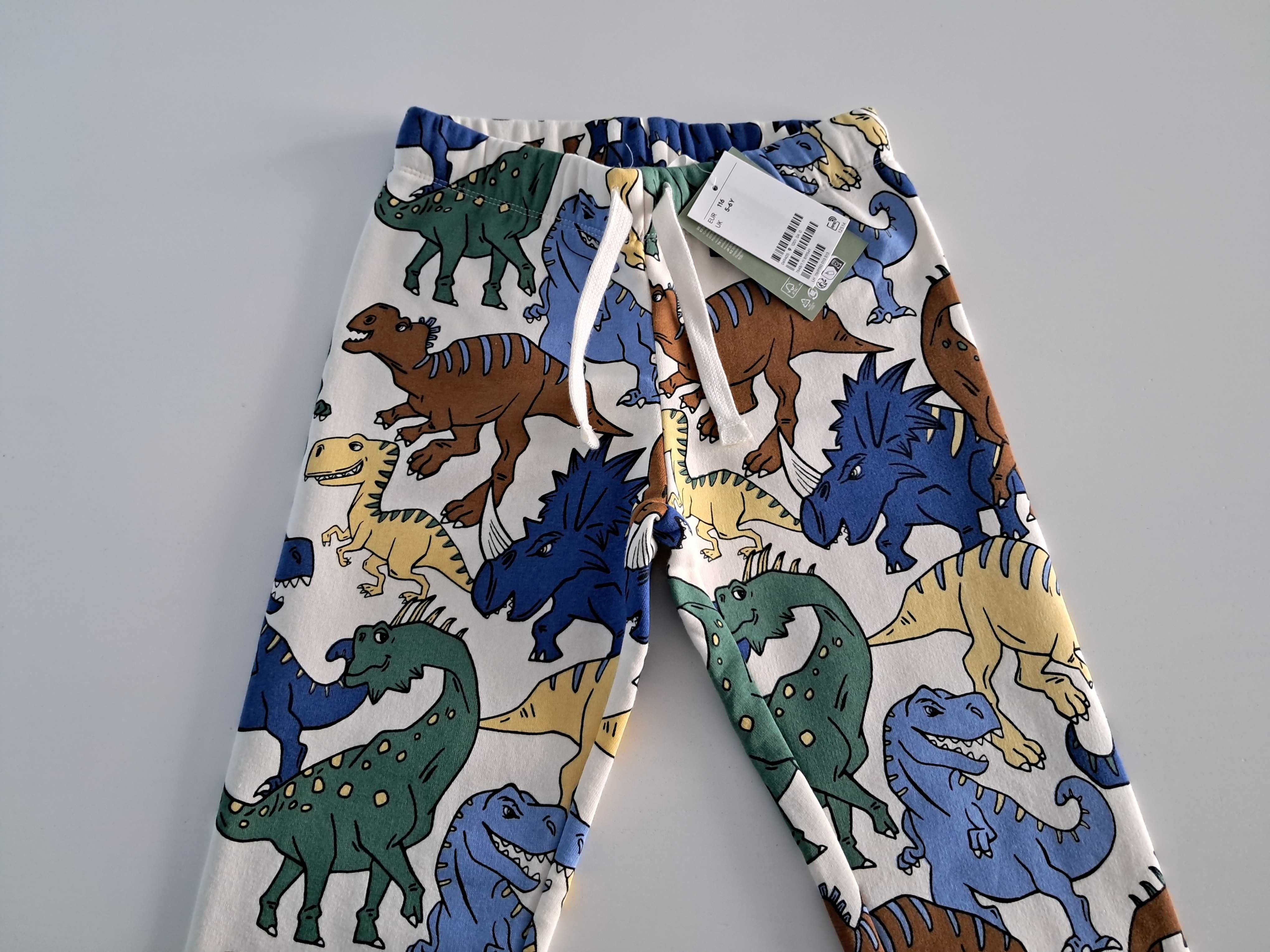 H&M spodnie dresy dresowe joggersy r. 116