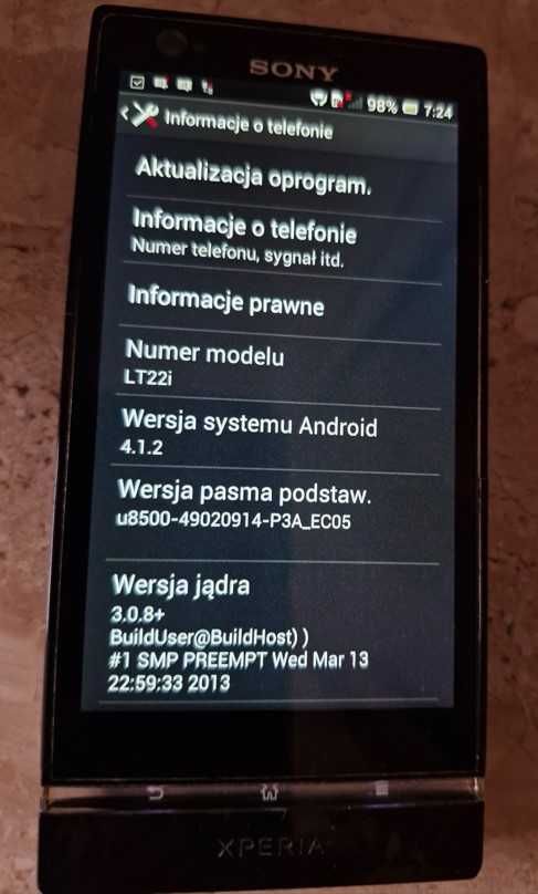 Smartfon Sony Xperia P LT22i / 16 GB czarny