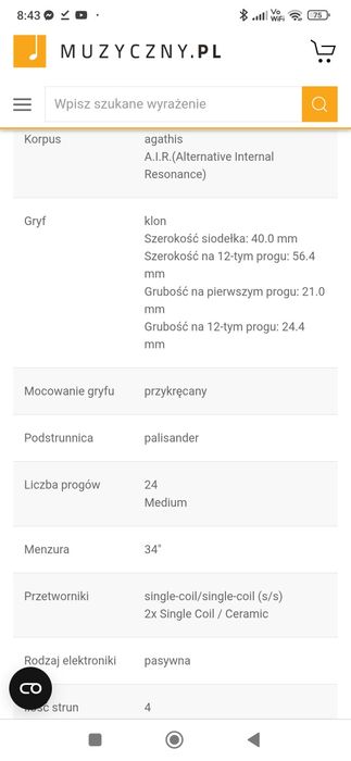 Gitara basowa Yamaha rbx a2 POLECAM