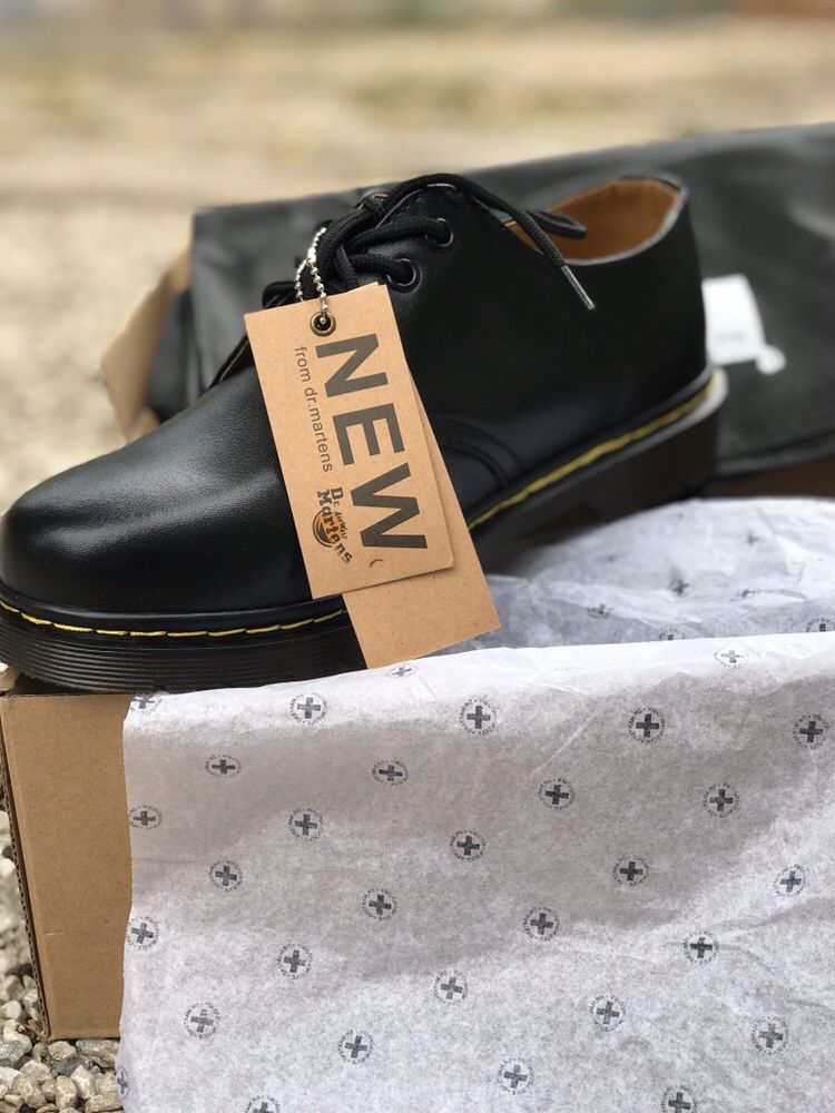 Туфли кожаные Dr. Martens 1461 черные