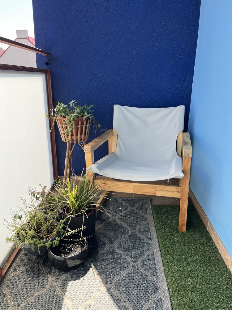 Fotel ogrodowy Sjalso z Ikea na balkon