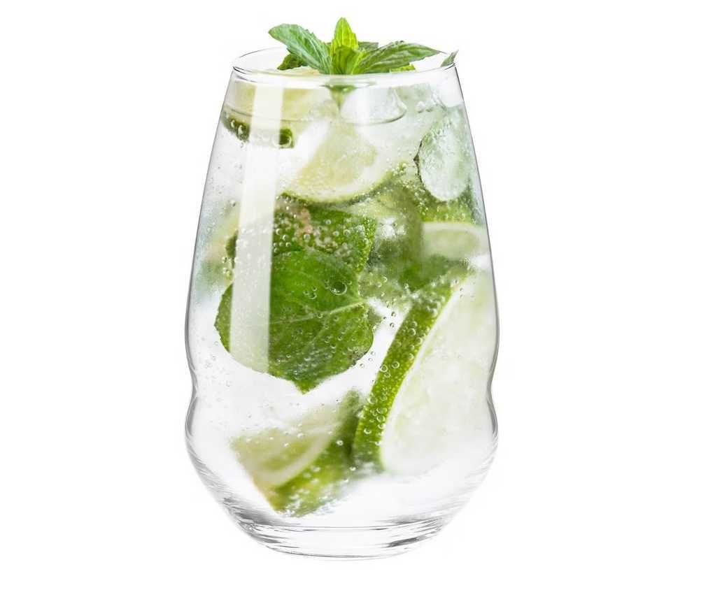 Komplet 6x nowych szklanek do napojów Krosno Glass Inel 500 ml