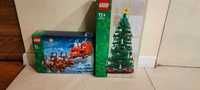 LEGO 40499 + 40573 choinka + sanie świętego Mikołaja