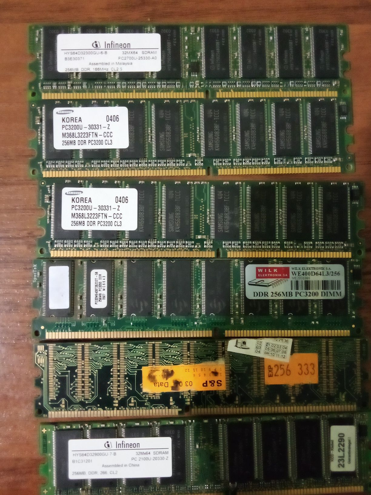 Оперативна пам'ять 1gb, 512mb, 256mb