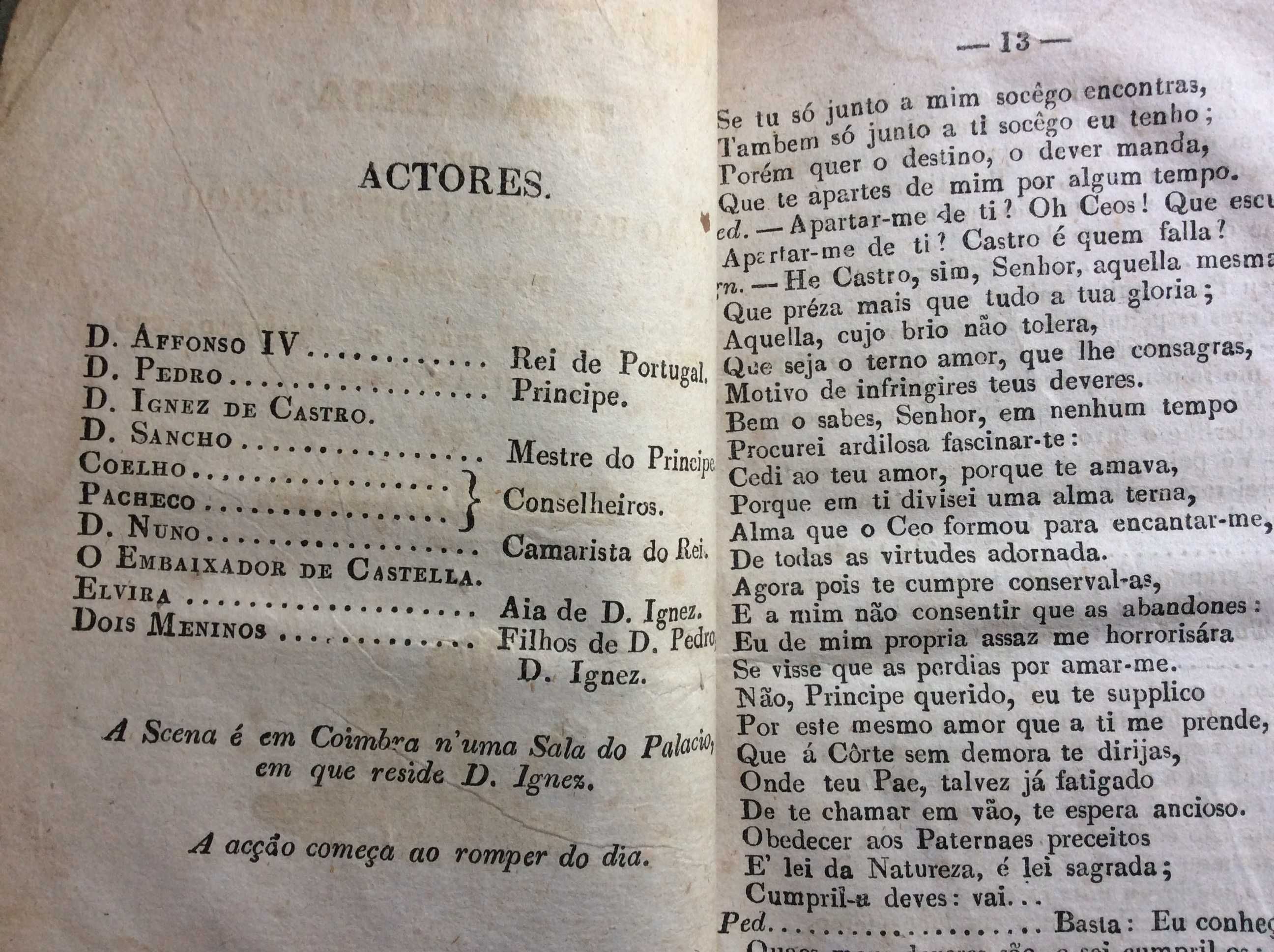 Nova Castro: tragedia de João Baptista Gomes Junior; 1857. Raro