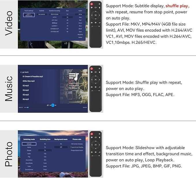 Media Playe AGPTEK 1080 P HDMI TV - Czarny