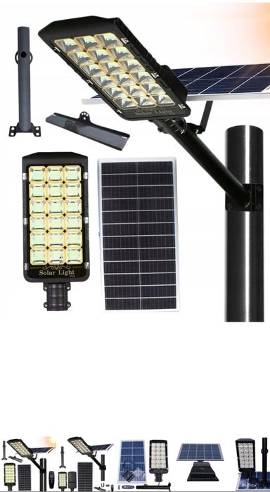 Lampa solarna led uliczna 1200w ferrytowe aku najmocniejsza