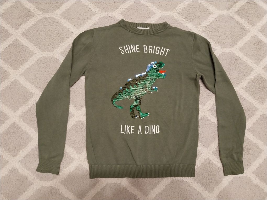 H&M sweter Dinozaur dino 134 - 146