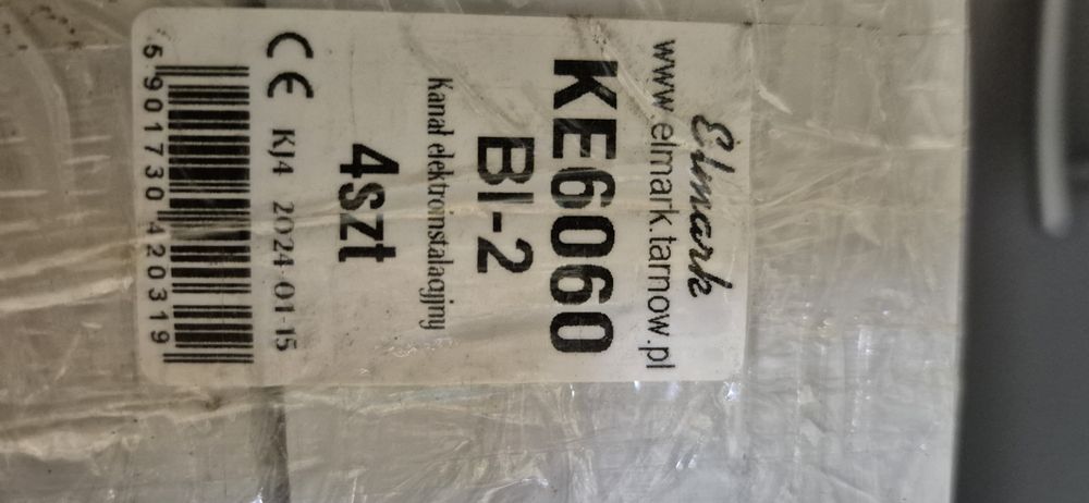 Kanał elektroinstalacyjny 60x60 korytko dł.2m biały KE6060-56 metrów