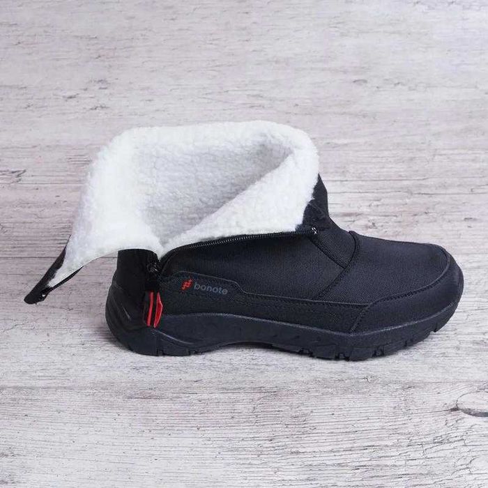 Дутики мужские зимние термо на молнии черные сапоги 41-46р