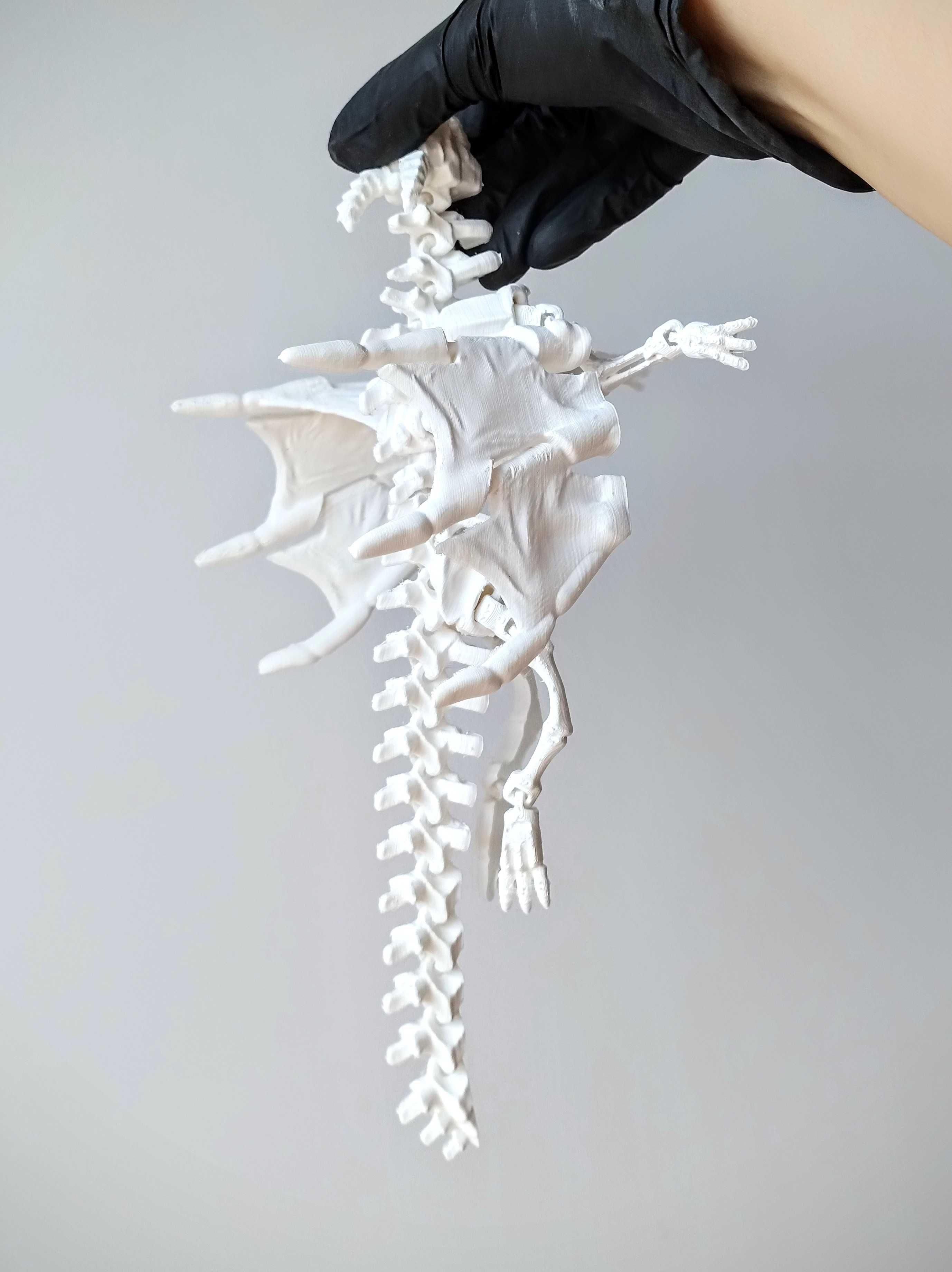 Szkielet smoka kolekcjonerska figurka smok szkielet ozdoba ruchoma XL