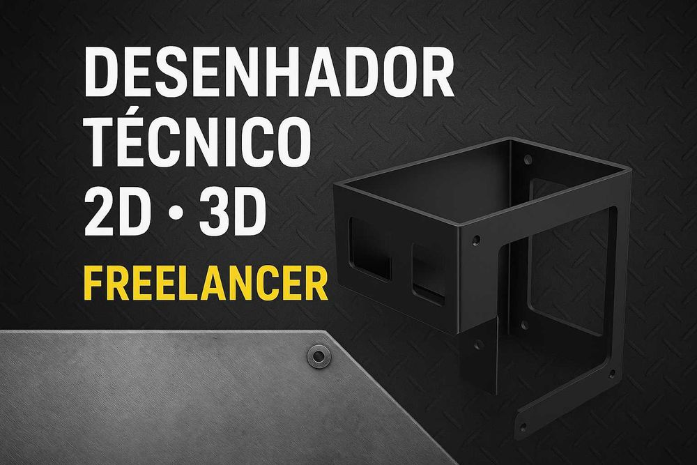 Desenho Técnico 2D/3D – Inventor, Estruturas, CNC – Freelancer