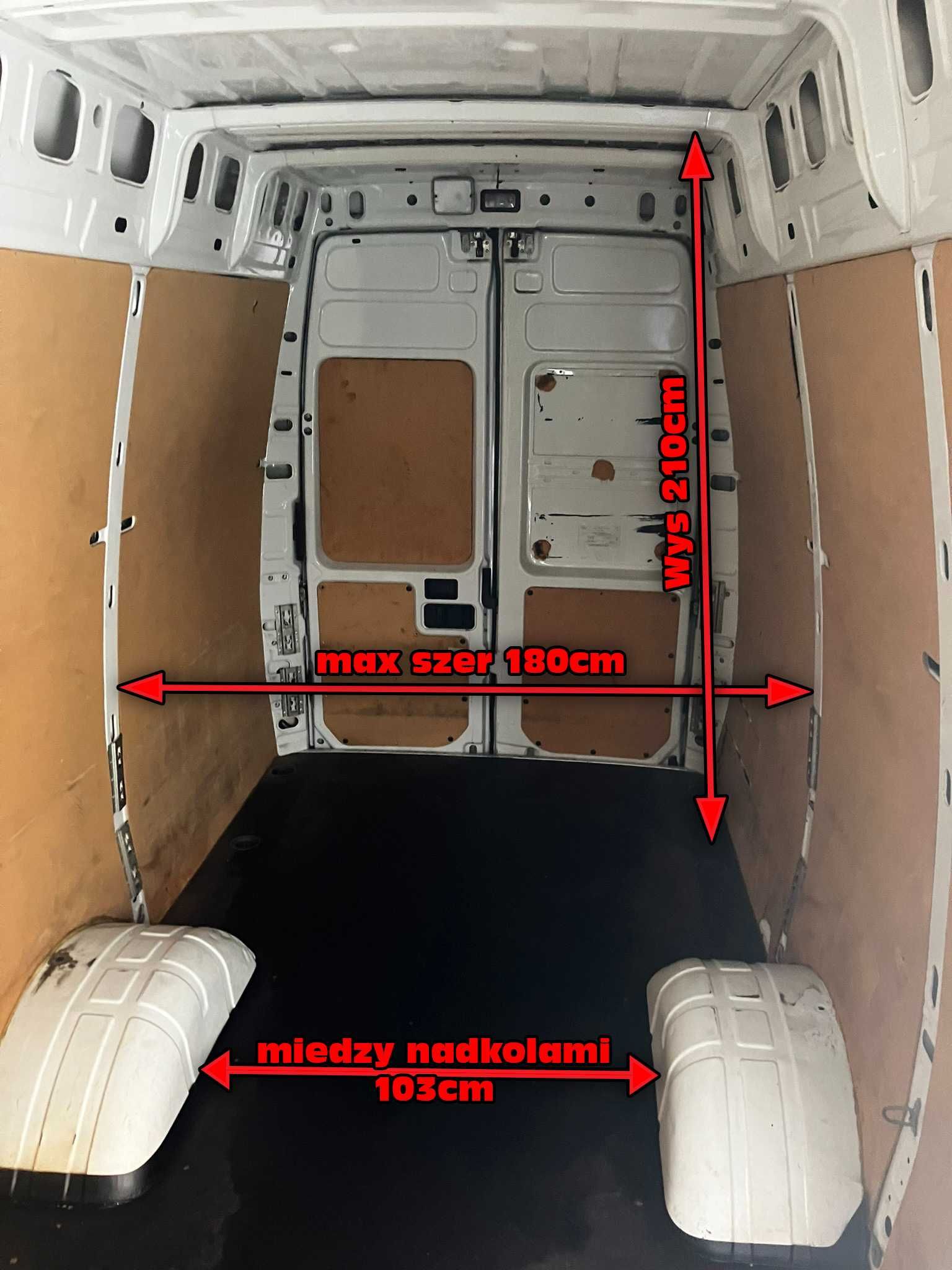 Wnajem bus Iveco Daily - Duży przedział ładunkowy 4,5x2,1m