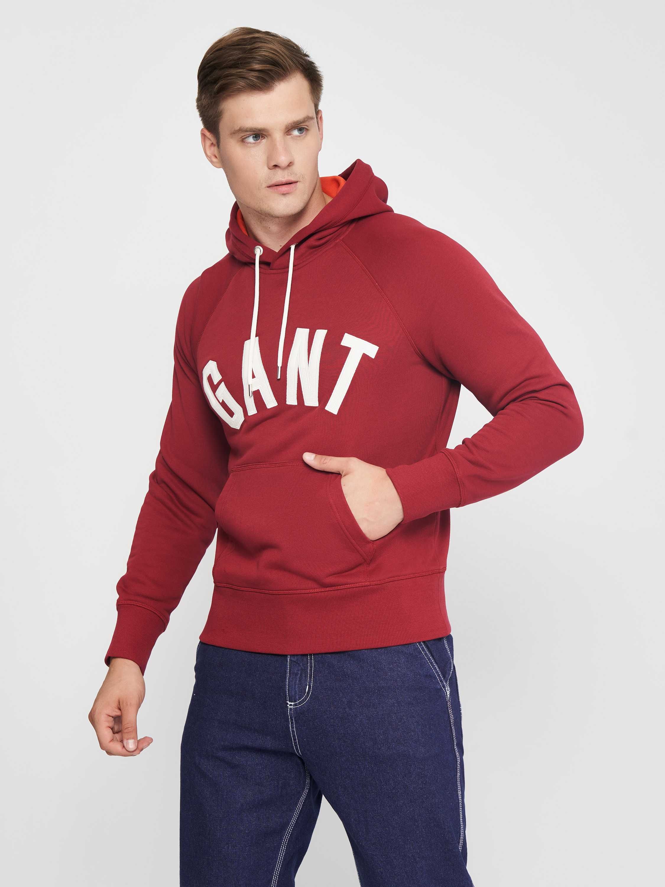 Чоловічі худі толстовки GANT hoodie, Оригінал, Преміум котон