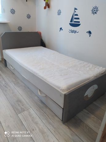 Łóżko piętrowe niskie Z materacami