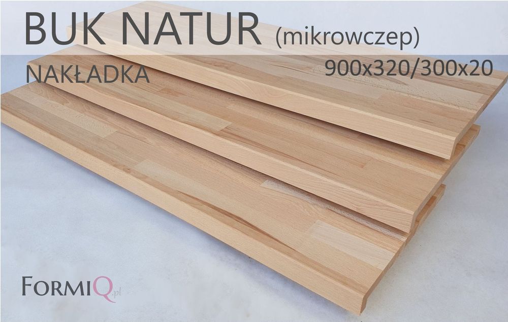 Nakładki buk natur mikrowczep 900x320/300x20/40