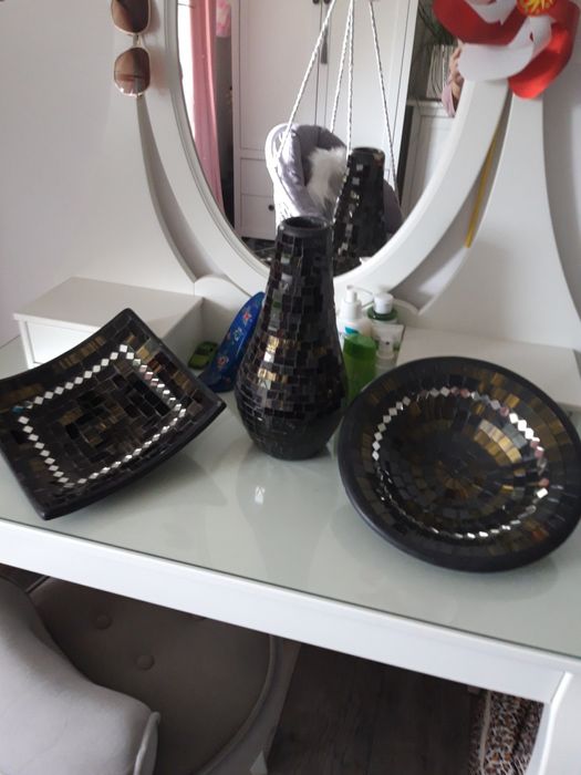 Komplet wazon i dwie patery mozaika