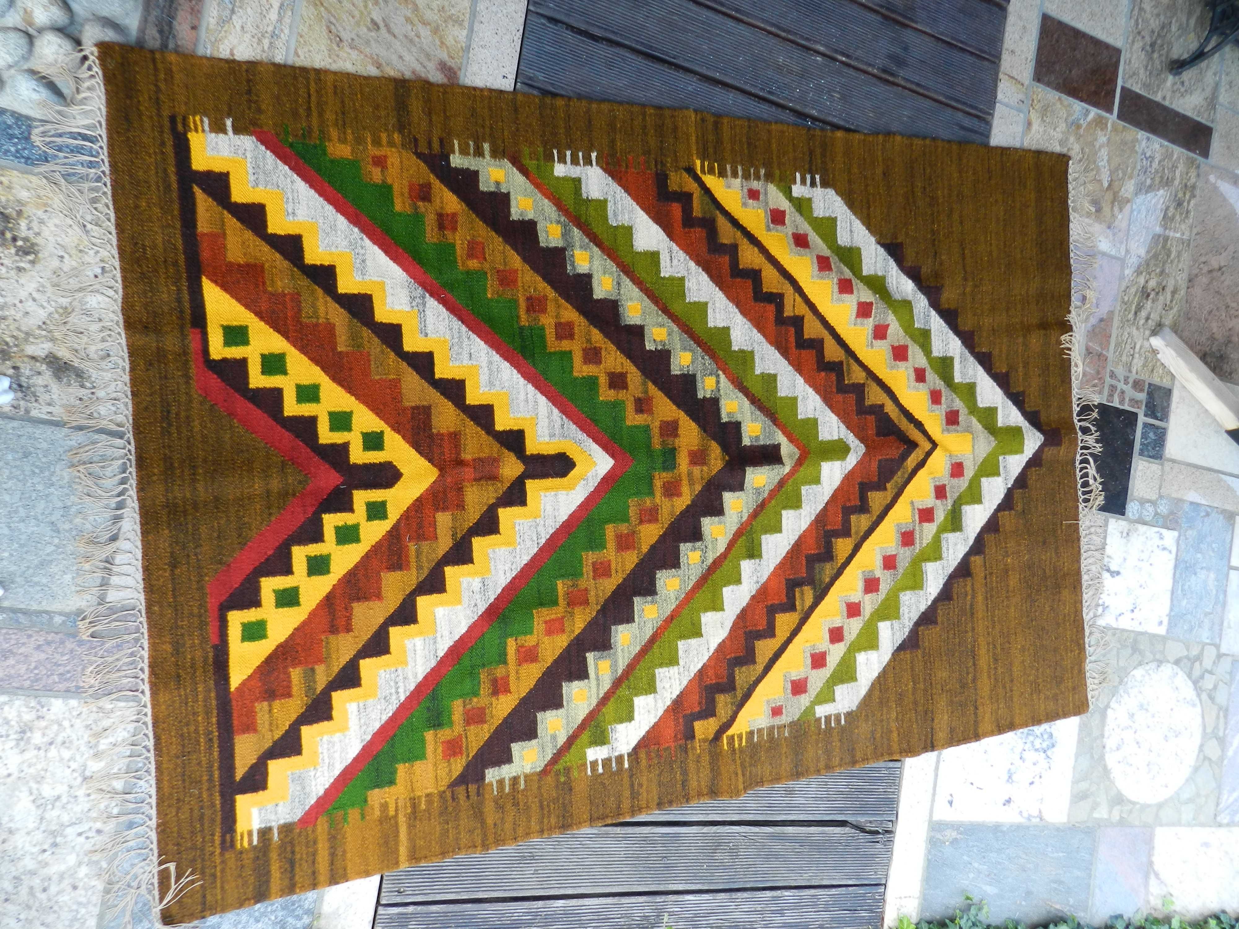 kilim ,,choinka,, J. Banaszkiewicz Cepelia design PRL stan bdb 220x150