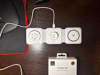 Бездротова зарядка WiWU M6 Power Air 3-в-1 15W