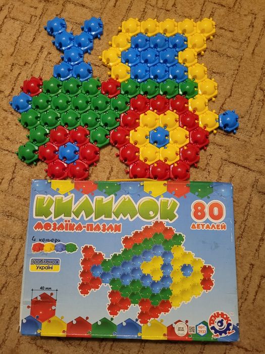 Килимок-мозаїка-пазли Технок-80 шт.
