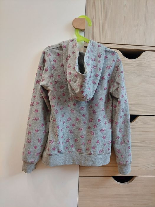 Bluza z kapturem zapinana na zamek 140 dres bawełniany kangurek