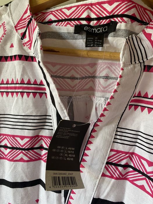 Sukienka luźny krój 100% bawełna boho nowa z metką