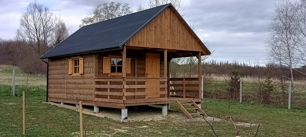 Domek letniskowy drewniany rekreacyjny na działkę z antresolą :)
