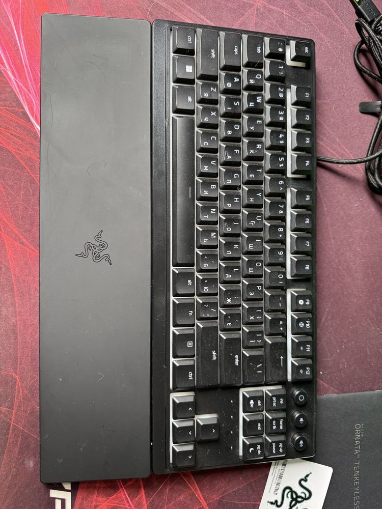 Клавіатура Razer Ornata V3 TKL USB Black, RGB, UKR