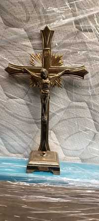 Estatueta antiga de Jesus Cristo na cruz