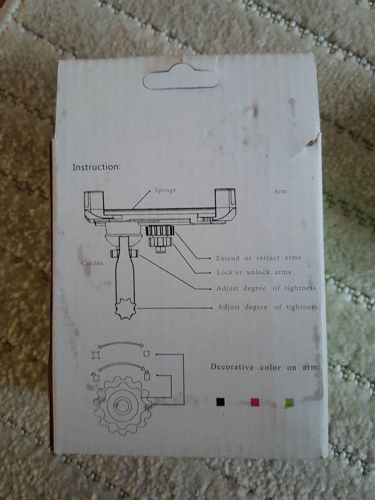 Nowy zestaw blokada na rower + uchwyt na telefon