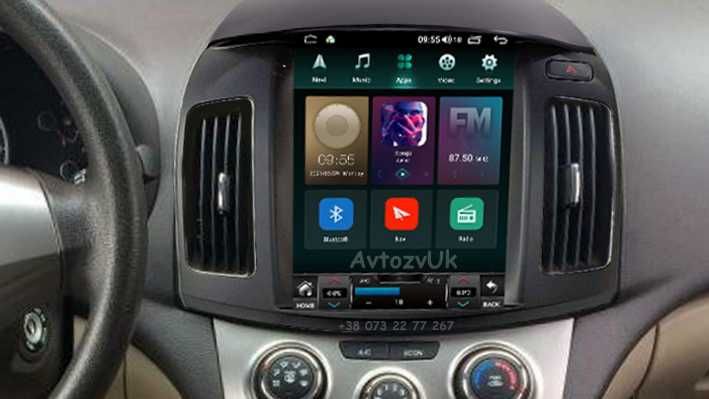 Android 14 ELANTRA Hyundai Элантра GPS 2 дин Tesla CarPlay Магнитола