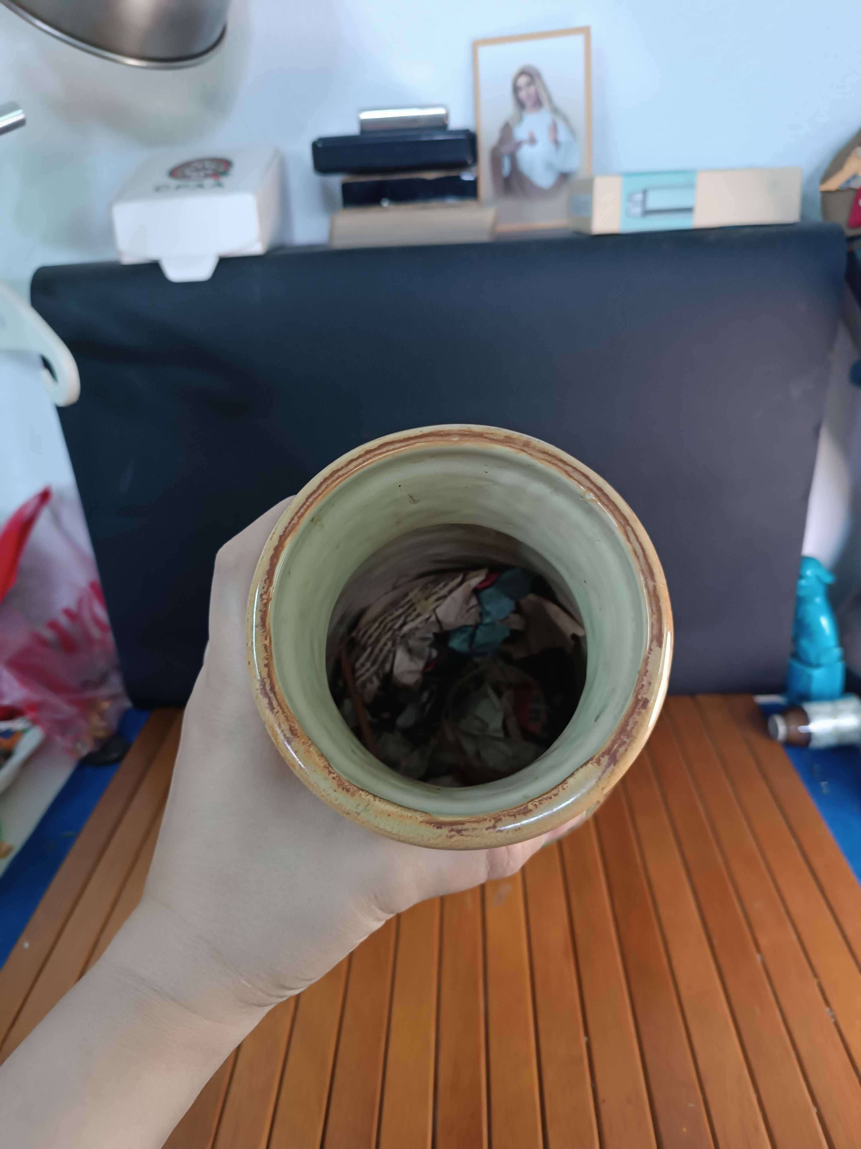 Jarra / vaso em ceramica modernista marcada Aleluia