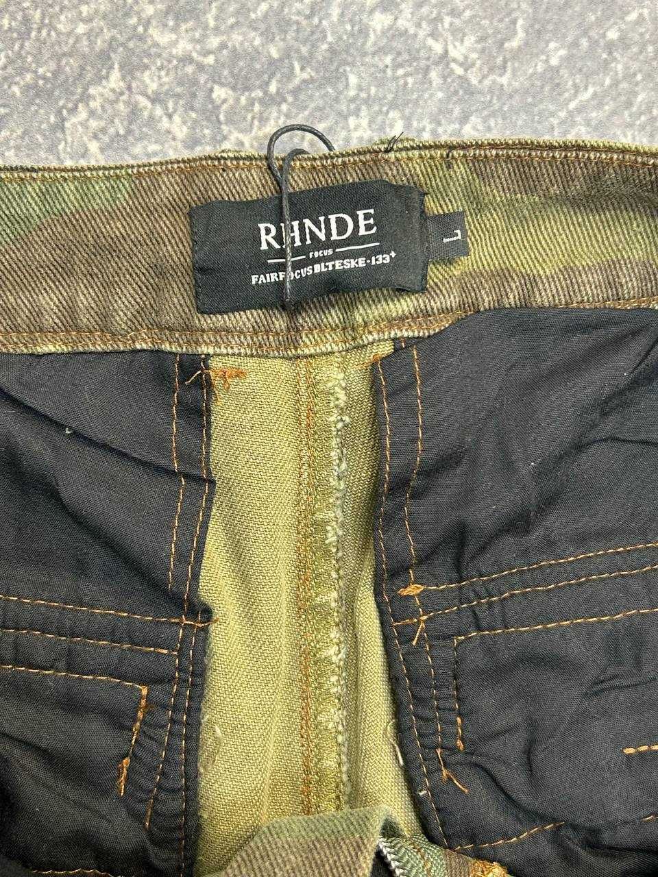 Шорти камо зелені карго хакі джинсові камуфляж distressed шорты хаки M