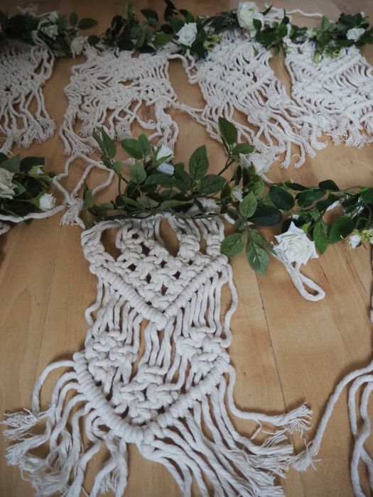 Makramy na krzesła/ławki  10 zł szt.