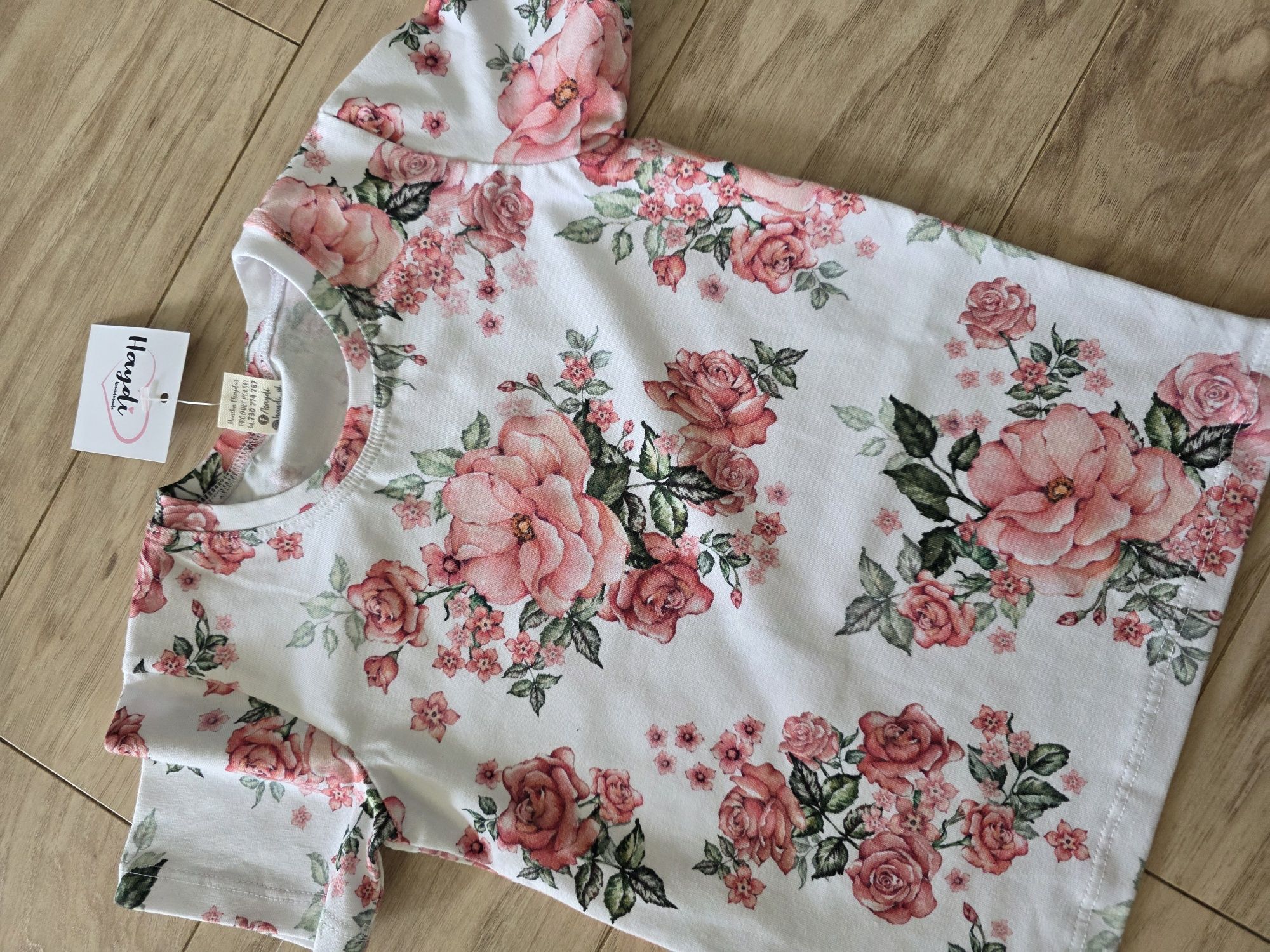 Bluzka i kolarki haydi 92. Zestaw komplet handmade jak helen makba