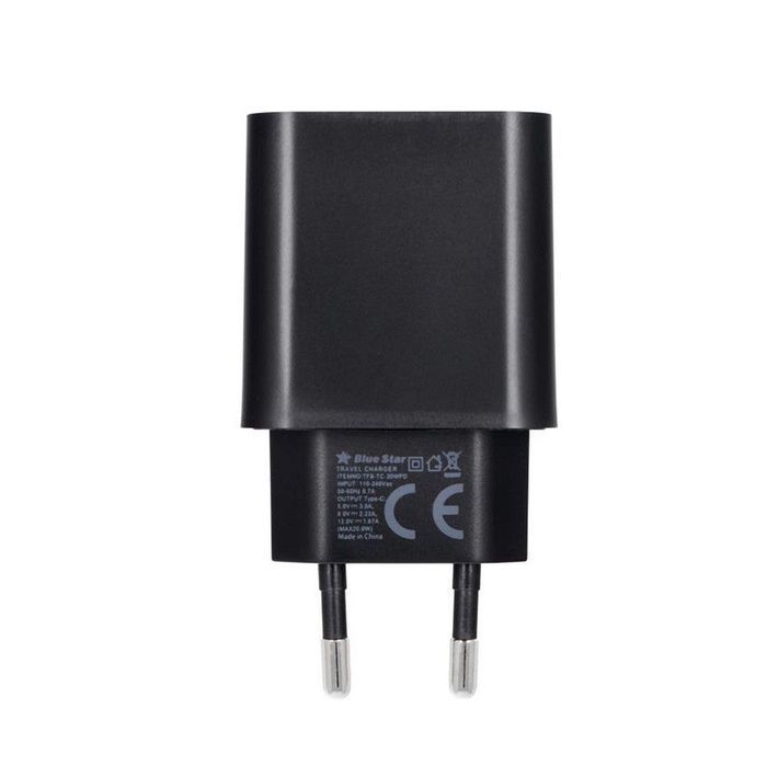 Ładowarka sieciowa do telefonu Blue Star USB C QC4.0 PD 3A 20W + kabel