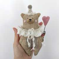 Сувенір ручної роботи, ведмідь, день святого Валентина, іграшка