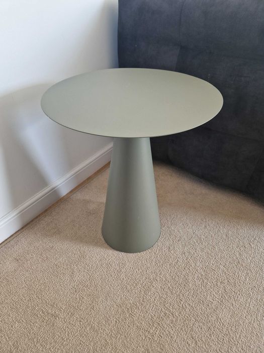 Stolik kawowy metalowy Ø48 cm, wys. 48 cm – szary