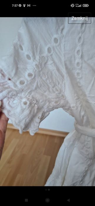 Biała letnia sukienka Varlesca M