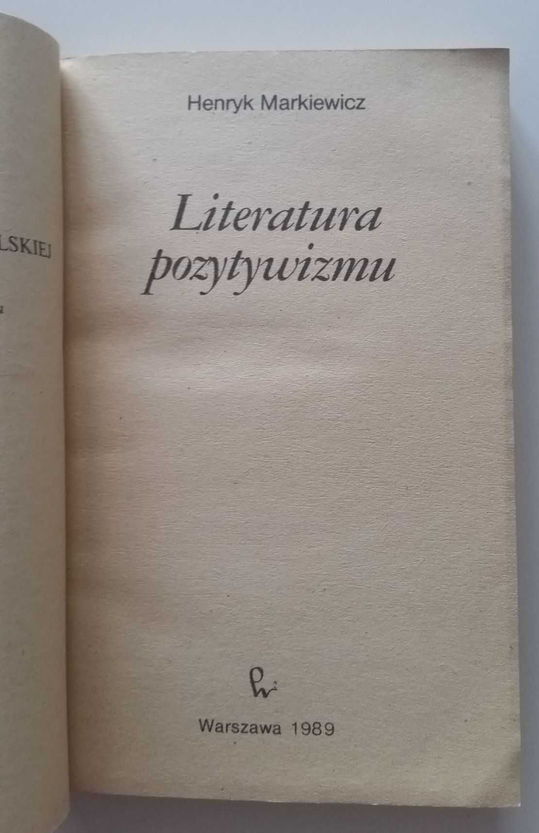 Henryk Markiewicz Literatura pozytywizmu opracowanie realizm nowele