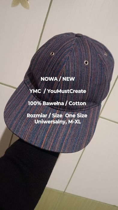 YMC  YouMustCreate  Nowa czapka z bawełny, 100% Bawełna, Uniseks, M-XL