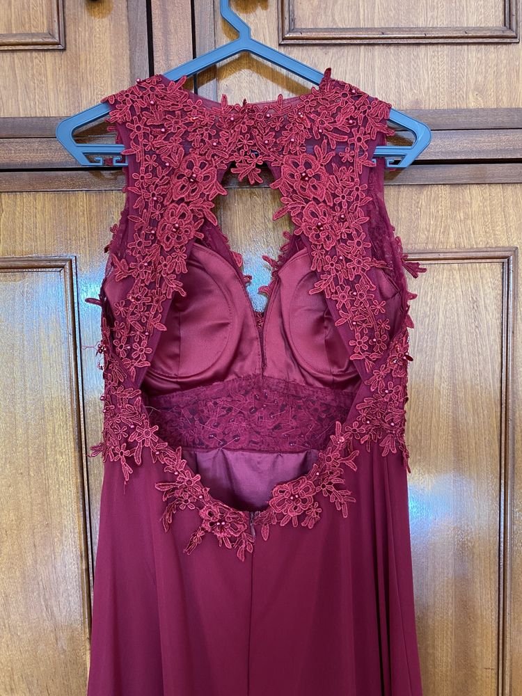 Vestido cerimonia bordou