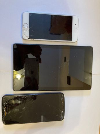 Uszkodzone telefony tablet