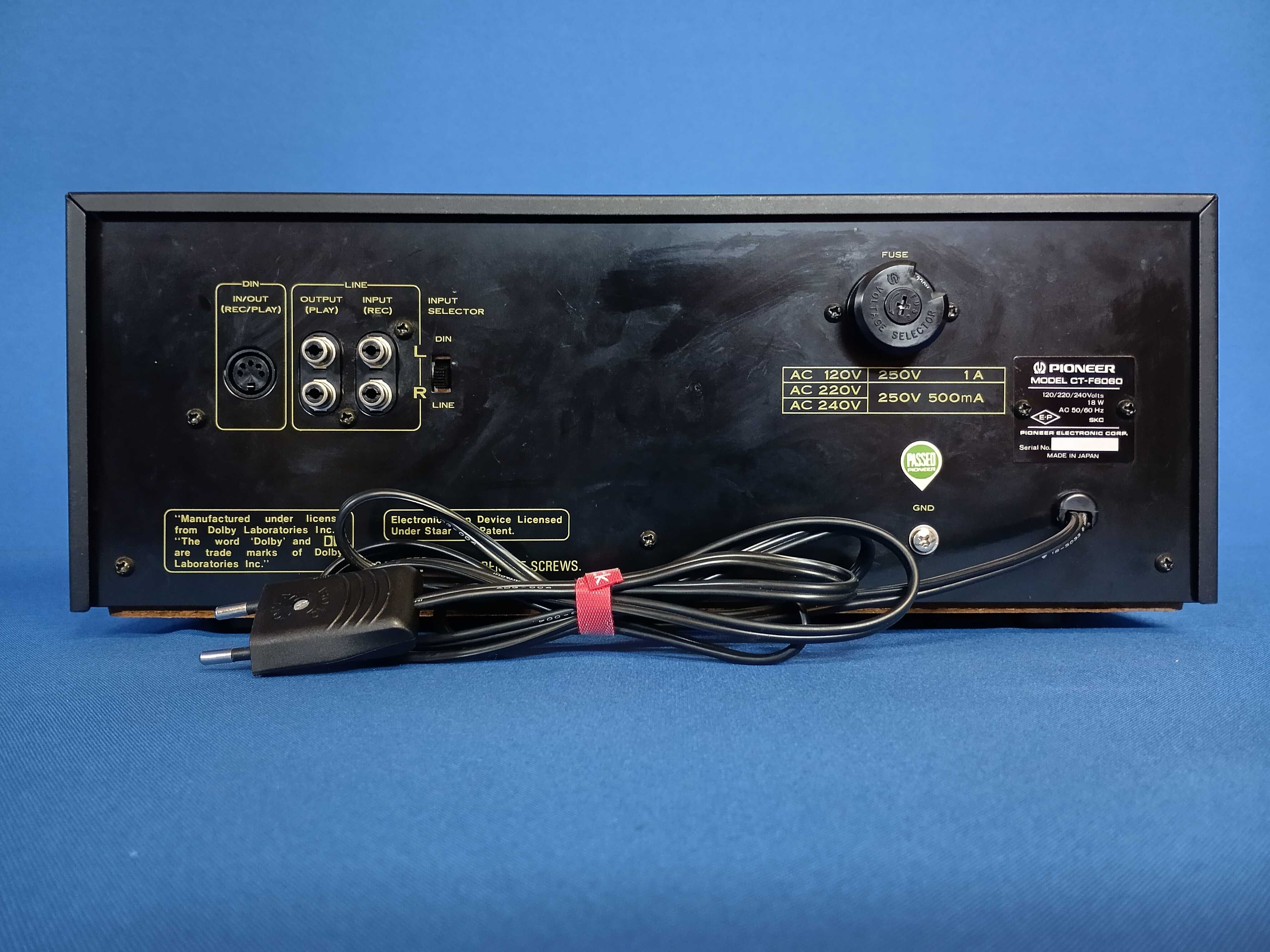 deck cassetes PIONEER CT-F 6060