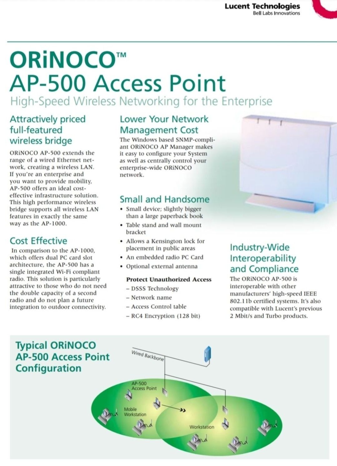 Продам access point ORINOCO AP-500