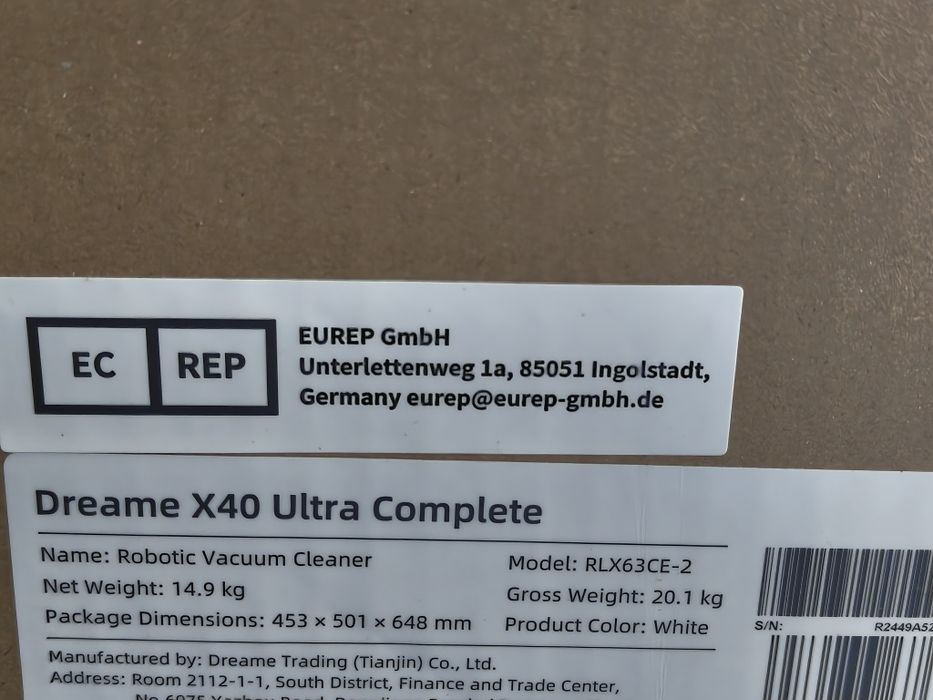 Robot sprzątający Dreame X40 Ultra Complete biały