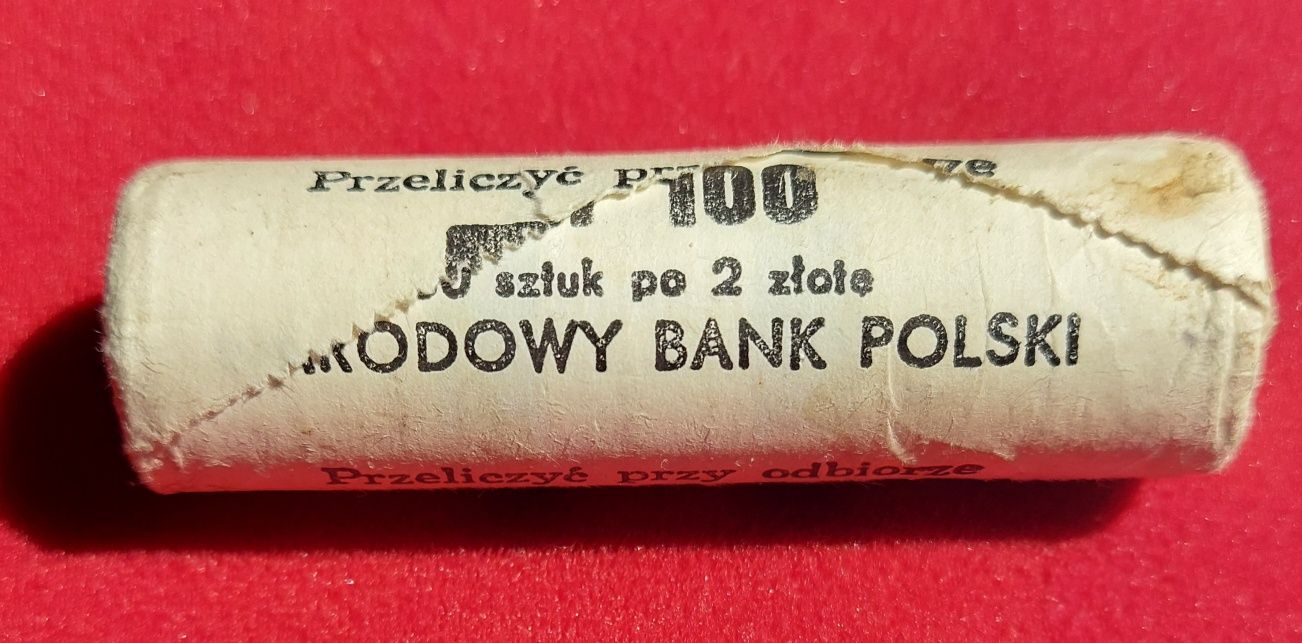 2 zł 1988 rolka bankowa prl