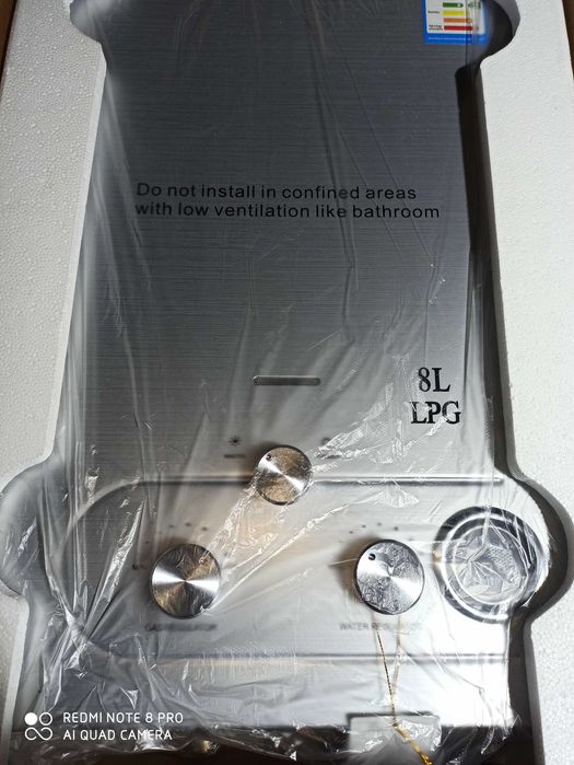 Podgrzewacz wody piec gazowy butla LPG JSD16 8L/min