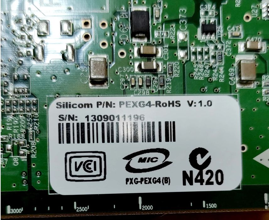 Сетевая карта Silicon 4-port PEXG4-ROHS